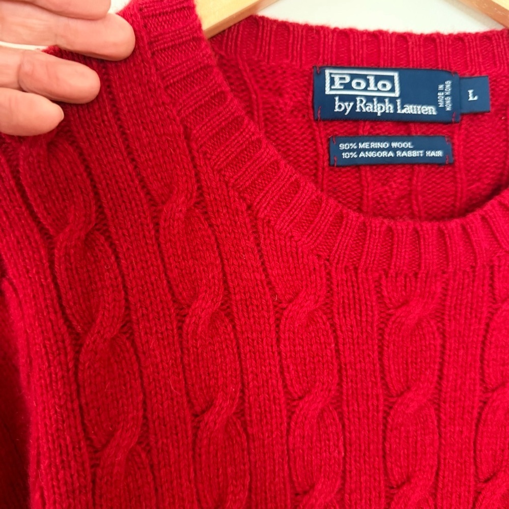Polo Ralph Lauren Men’s Cable-Knit Wool-Angora Sweater luxury office Logo - Picture 5 of 13